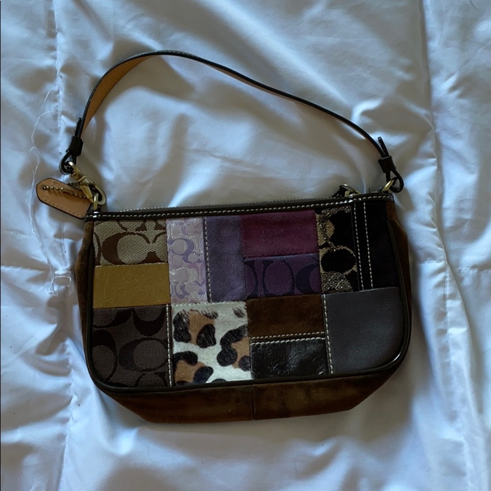 Vintage coach patchwork purse
